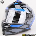 Integralhelm Vito Presto grau, schwarz, blau (ECE XNUMX)