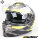 Capacete integral Vito Presto cinza, preto, amarelo (ECE XNUMX)