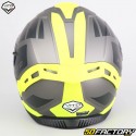 Capacete integral Vito Presto cinza, preto, amarelo (ECE XNUMX)