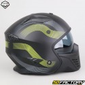 Vito Bruzano modular helmet black and matt fluo yellow (ECE 22.06)