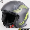 Casco modular Vito Bruzano negro y amarillo fluo mate (ECE XNUMX)