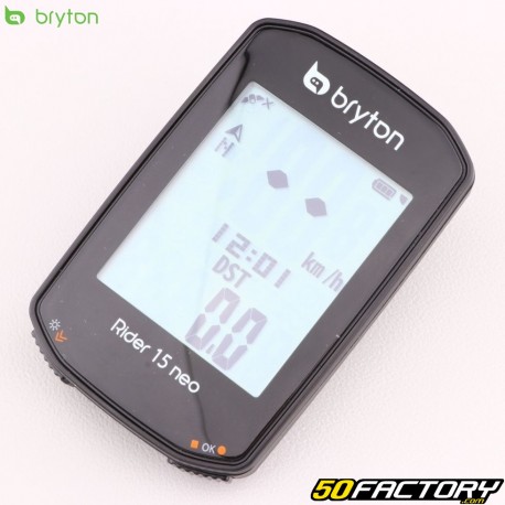 Fahrradtacho kabellos GPS Bryton Rider XNUMX Neo E