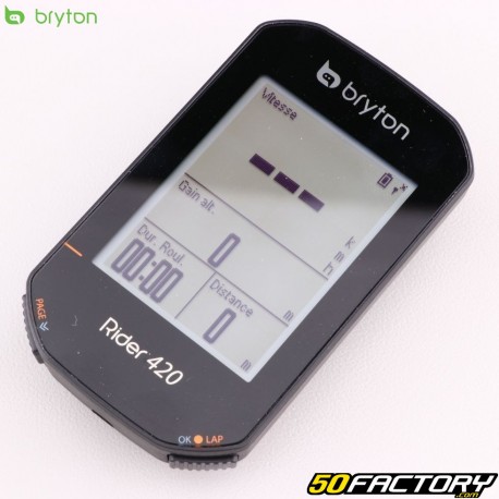 Fahrradtacho kabellos GPS Bryton Rider XNUMX E 