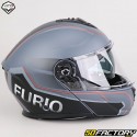 Vito Furio modular helmet matt black and red (ECE 22.06)