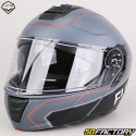 Casco modular Vito Furio negro mate y rojo (ECE 22.06)