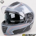 Vito Furio modular helmet matt black and red (ECE 22.06)