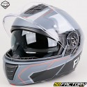 Casco modulare Vito Furio nero opaco e rosso (ECE 22.06)