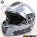 Vito Furio modular helmet matt black and red (ECE 22.06)