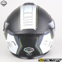 Casque modulable Vito Furio noir mat et jaune (ECE 22.06)