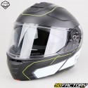 Casque modulable Vito Furio noir mat et jaune (ECE 22.06)