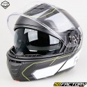 Casque modulable Vito Furio noir mat et jaune (ECE 22.06)