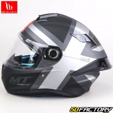 Casco Integral MT Helmets Targo S Britain C2 negro y gris mate