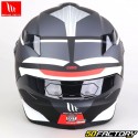 Casco integral MT Helmets Targo S Kay B2 negro, gris y rojo mate