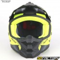 Casque cross enfant Nox N761 Fusion noir, jaune fluo, gris mat