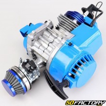 Motor completo racing  moto de bolsillo, quad de bolsillo XNUMXcc XNUMXT azul