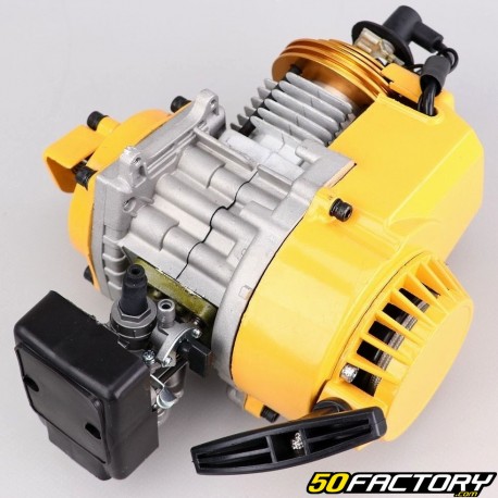 Motor completo racing pocket bike, pocket quad 49cc 2T amarelo