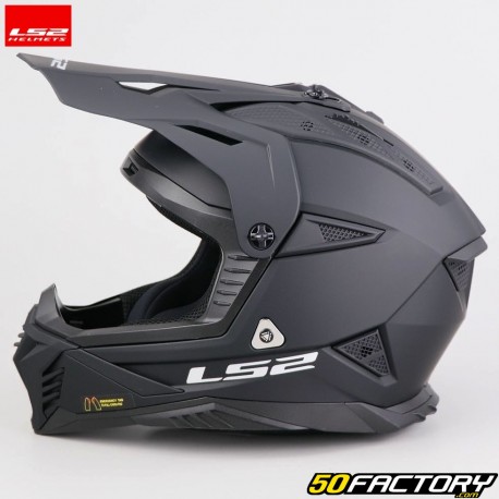 Casco cross LS2 MX Fast II negro mate