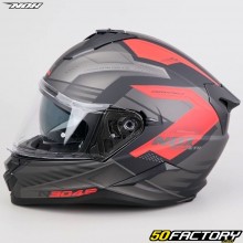 Full face helmet Nox N304S Carver matt black, red
