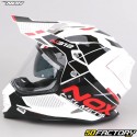 Casco de enduro Nox N312 Drone blanco, rojo