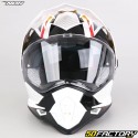 Casco de enduro Nox N312 Drone blanco, rojo