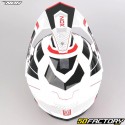 Casco de enduro Nox N312 Drone blanco, rojo