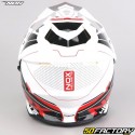 Casco de enduro Nox NXNUMX Drone blanco, rojo