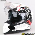 Helmet Enduro Nox N312 Drone white, red