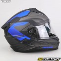 Casque intégral Nox N304S Carver noir mat, bleu