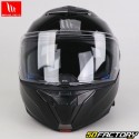 Capacete modular MT Helmets Atom 2 SV Sólido A1 preto brilhante