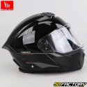 Capacete modular MT Helmets Atom 2 SV Sólido A1 preto brilhante