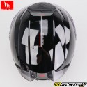 Capacete modular MT Helmets Atom 2 SV Sólido A1 preto brilhante