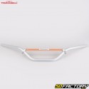 Guidon enduro vintage alu Ø22 mm Tommaselli argent avec barre orange