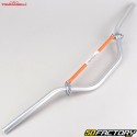 Guidon enduro alu Ø22 mm Tommaselli argent avec barre orange