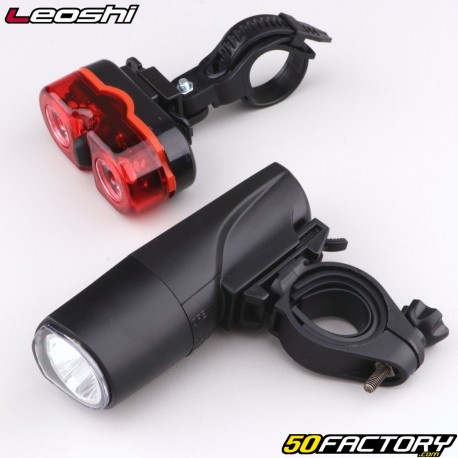 Luces LED delanteras y traseras para bicicleta Leoshi