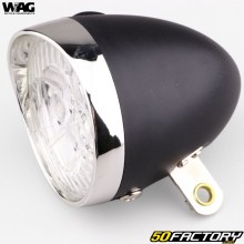 Éclairage avant rond 3 leds vélo Wag Bike Retro noir