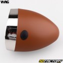 Wag Bike round front light XNUMX LEDs Vintage  brown