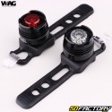 Wag Bike front and rear round LED bicycle lights (2 functions)