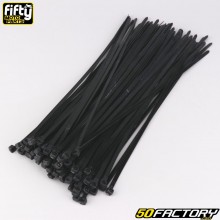 Collarines abrazaderas de plástico (rilsan) 2.5x300 mm Fifty negros (100 piezas)