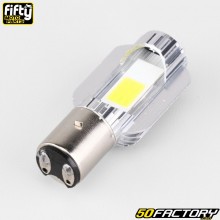 Bombilla de faro BA20D 12V led blanca Fifty