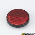 Ã˜59 mm red round reflector universal screw-on