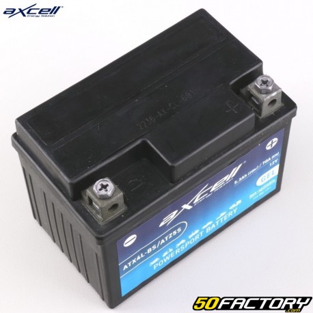 Batería de gel Axcell ATX4L-BS/ATZ5S 12V 5.3Ah Derbi Senda,  Gilera SMT, Rieju...