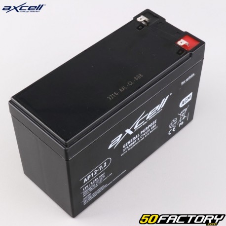 Batería cortacésped ácido sin mantenimiento Axcell AP12-7.2 12V 7.2Ah