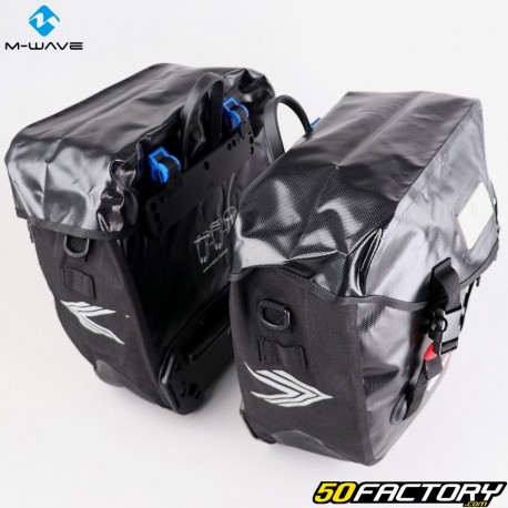 M-bolsas para porta-bagagens de bicicletaWave Alberta 2x20L