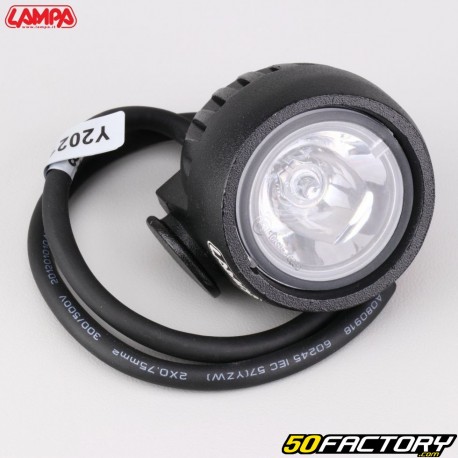 LED-Frontscheinwerfer schwenkbar 10W Lampa Cyclops Round schwarz