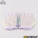Wish short purple cycling and scooter gloves for children