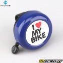 Campainha de bicicleta, scooter “I Love My Bike” M-Wave Azul