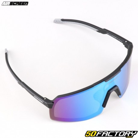 Lunettes Airscreen Sport noires écran irridium bleu