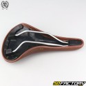 Selle vélo vintage "VTT/route" 275x150 mm BLB Curve marron avec rivets