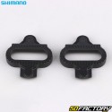 Calas SPD para pedales automáticos de bicicleta Shimano SM-SH51A &quot;MTB&quot; negras (con placas de soporte)