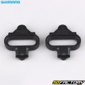 Calas SPD para pedales automáticos de bicicleta Shimano SM-SH51A &quot;MTB&quot; negras (con placas de soporte)